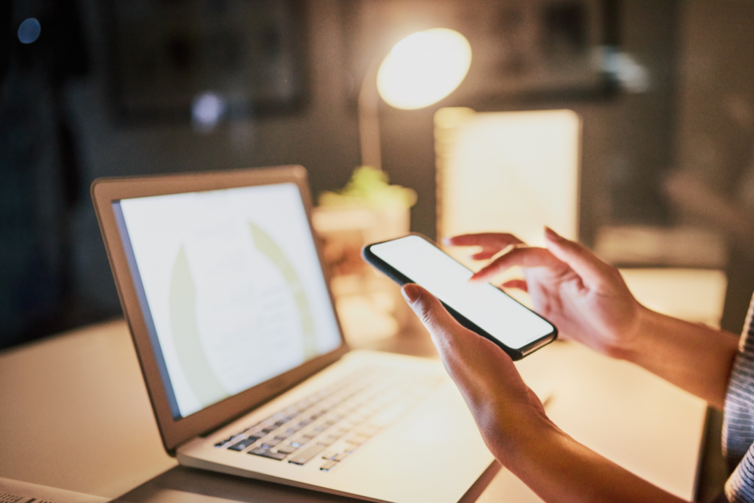 A shopper browsing and purchasing products directly through a social media app.